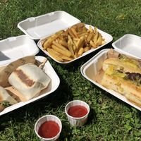 Sweet chilli ‘chicken’ wrap & New Yorker Reuben at Cafe Thrive in Southampton