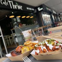 Outside at Cafe Thrive in Southampton