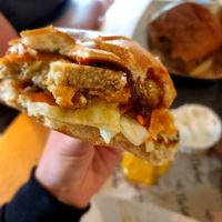 Chikn burger at Cafe Thrive in Southampton