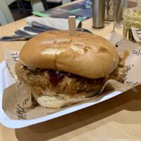 Chickun burger  at Cafe Thrive in Southampton