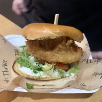 ‘Halloumi’ burger  at Cafe Thrive in Southampton