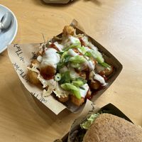 Special loaded tater tots with ranch  at Cafe Thrive in Southampton