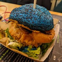 Homer burger special at Cafe Thrive in Southampton