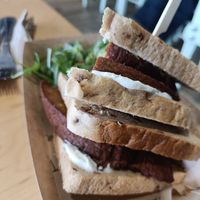 Seitan sandwich at Cafe Thrive in Southampton