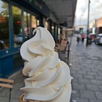 Vegan mr whippy soft serve ice cream at Cafe Thrive in Southampton