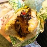 Steak and cheese baguette  at Cafe Thrive in Southampton