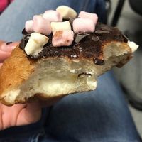 Cream filled doughnut  at Cafe Thrive in Southampton