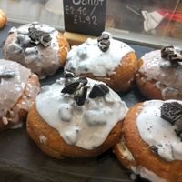 Vegan Oreo doughnuts!  at Cafe Thrive in Southampton