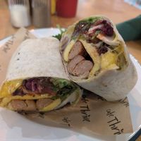 Breakfast burrito at Cafe Thrive in Southampton