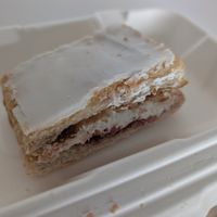 Vanilla slice at Cafe Thrive in Southampton