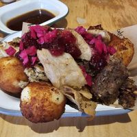 Loaded Christmas Roasties at Cafe Thrive in Southampton