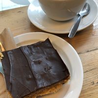 Tiffin and a mocha. Chocolatey goodness   at Cafe Thrive in Southampton