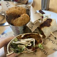 Wrap and nuggets  at Cafe Thrive in Southampton