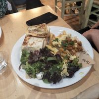 Falafel wrap at Cafe Thrive in Southampton