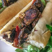 Cashew Cheese Toasted Baguette  at Cafe Thrive in Southampton