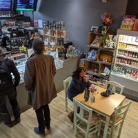 interior at Cafe Thrive in Southampton