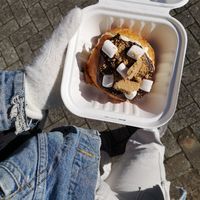 smores doughnut at Cafe Thrive in Southampton