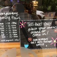 Takeaway only at the moment  at Cafe Thrive in Southampton