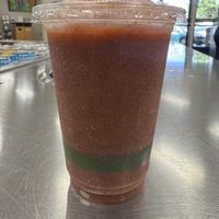 MINT CONDITION SMOOTHIE - Coconut Water, Org. Apple Juice, Org. Strawberries,
Local Cucumber, Aloe Juice, Local Mint  at Hawaiian Moons Cafe & Juice Bar in Kihei