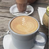 Soy Latte & Soy Hot Chocolate at Little Lucky Cafe in Bacchus Marsh