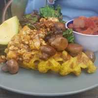 Vegan breakfast at Little Lucky Cafe in Bacchus Marsh