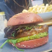 Veggie bun (vegan) at Little Lucky Cafe in Bacchus Marsh