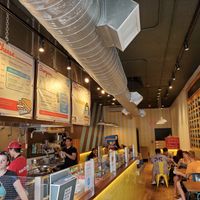 interior of restaurant at Roxy's Grilled Cheese in Allston