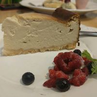tofu cheese cake at Cafe Amrita in Tokyo