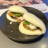 Mushroom bao buns  at Wagamama in Horsham