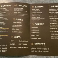 English menu at Swing Kitchen - Kaiserfeldgasse in Graz