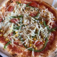 Pizza Vege with vegan cheese  at Pizzeria Gallus in Bled