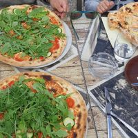 3 vegan pizzas at Pizzeria Gallus in Bled
