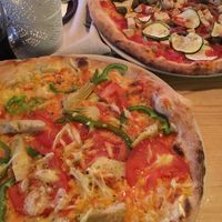 Veggie pizza w/ vegan cheese & tofu cheeseless  at Pizzeria Gallus in Bled