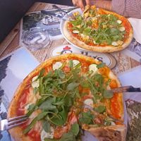 Two different pizzas, but taste almost the same  at Pizzeria Gallus in Bled