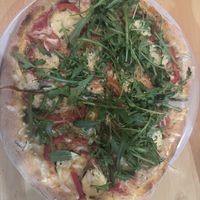 Massive vegan pizza    at Pizzeria Gallus in Bled