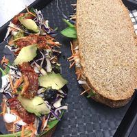 Vegan sandwich at Le Fournil de Mon Père in Annecy-le-vieux