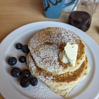 Mmmmmmm pancakes at The Mason Jar Cafe in Benton Harbor