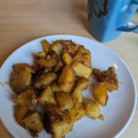 Breakfast potatoes at The Mason Jar Cafe in Benton Harbor