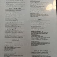 Menu as of 10/8/23 at The Mason Jar Cafe in Benton Harbor
