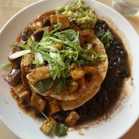 vegan huevos rancheros  at The Mason Jar Cafe in Benton Harbor