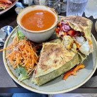 Great vegan wrap & soup!  at Bastion Kitchen in Athlone