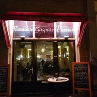 From the outside @ night. at Gaspare Ristorante Pizzeria in Leiden