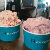 ice creams made with soya milk  at N'Ice Cream Factory in Wroclaw