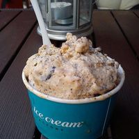 soy milk oreo peanut butter salted caramel at N'Ice Cream Factory in Wroclaw