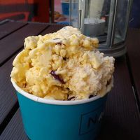 soy milk mango lime cranberry at N'Ice Cream Factory in Wroclaw