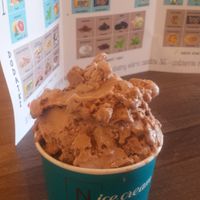 Peanut butter, caramel, chocolate at N'Ice Cream Factory in Wroclaw