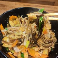 vegetable pad thai at Wok In in Wroclaw