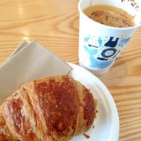 Raspberry croissant at Island Cafe in Marazion