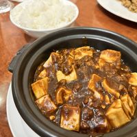 Sichuan Style Beancurd & Soybean Meat (Mapo Tofu)  at China Dining Hiten in Nara