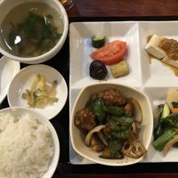 The vegan set at China Dining Hiten in Nara